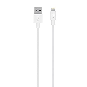 【中古】【輸入品・未使用】BELKIN iPad / iPad mini / iPhone / iPod対応　Lightning ⇔ USB2.0ケーブル 充電・転送 （2m・ホワイト）　MFi認証　F8J023bt2M-WHT