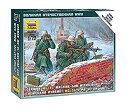 【中古】【輸入品・未使用】ズベズダ 1/72ドイツ マシンガンクルーセット プラモデルZV6210