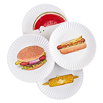 šۡ͢ʡ̤ѡBBQ Picnic 9 Melamine Plates%% Set of 4 by 180 Degrees