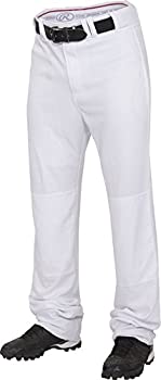 【中古】【輸入品・未使用】(Large%カンマ% White) - Rawlings Men's Straight Fit Pants Unhemmed