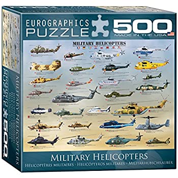 【中古】【輸入品・未使用】EuroGraphics ミリタリーヘリコプターパズル 500ピース