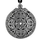 【中古】【輸入品・未使用】ドラゴンシールドケルトノットペンダントTalisman for Soldiers & Militaryメンバー(4)