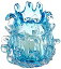 【中古】【輸入品・未使用】Aqua Blue Glass Candleholder by OK Lighting [並行輸入品]