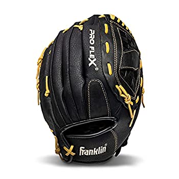 šۡ͢ʡ̤ѡ(Right Handed Throw%% 12.5-Inch%% Black/Camel) - Franklin Sports Pro Flex Hybrid Series Baseball Gloves