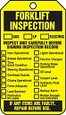 【中古】【輸入品・未使用】Accuform Signs TRS305PTP Forklift Status Tag%カンマ% Legend FORKLIFT INSPECTION (CHECKLIST)/FORKLIFT INSPECTION RECORD%カンマ% 5.75 Length x