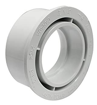 Canplas 192754?PVC DWV Flush Bushing、3?x 2インチ、ホワイト