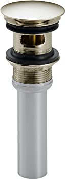 【中古】【輸入品・未使用】Delta Faucet 72173-PN プッシュポップアップ オーバーフロー付き 光沢ニッケル