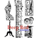 【中古】【輸入品・未使用】Deep Red Cling Stamp 3.5%ダブルクォーテ%X4.5%ダブルクォーテ%-Sewing Kit (並行輸入品)