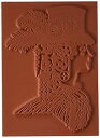 【中古】【輸入品・未使用】Deep Red Cling Stamp 3%ダブルクォーテ%X4%ダブルクォーテ%-Steampunk Lady (並行輸入品)