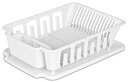 【中古】【輸入品 未使用】Sterilite 2-piece Large Sink Set Dish Rack Drainer カンマ White by STERILITE