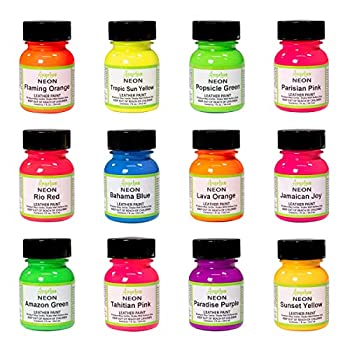 yÁzyAiEgpzAngelus NEON Acrylic Leather Paint Starter Kit by Angelus