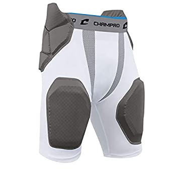 yÁzyAiEgpz(YOUTH MEDIUM%J}% WHITE) - CHAMPRO Adult Tri-Flex Integrated 5 Pad Girdle