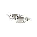 【中古】【輸入品・未使用】All-Clad E849B264 Stainless Steel Gratins%カンマ% Silver%カンマ% Set of Two by All-Clad