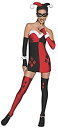 【中古】【輸入品 未使用】DC Comics Super Villans Harley Quinn Adult Costume DCコミックスのスーパーVillansハーレークイン大人用コスチューム♪ハロウィン♪サイズ：M