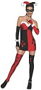 【中古】【輸入品 未使用】DC Comics Super Villans Harley Quinn Adult Costume DCコミックスのスーパーVillansハーレークイン大人用コスチューム♪ハロウィン♪サイズ：X
