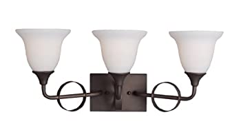 【中古】【輸入品・未使用】ウッドブリッジ照明50078?Fall River 3ライト23???3?/ 4?%ダブルクォーテ%ワイド化粧台ライト、 50078-ORB 1