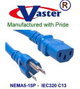 【中古】【輸入品・未使用】標準電源コード14?AWG %カンマ% nema5???15p / iec320?C13、15?ft