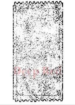 【中古】【輸入品・未使用】Deep Red Cling Stamp 1.5%ダブルクォーテ%X3%ダブルクォーテ%-Grunge Ticket (並行輸入品)