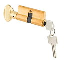 【中古】【輸入品・未使用】Prime-Line Products K 5062 キーシリンダー サムターン付き ソリッドブラス構造 光沢真鍮仕上げ(3)