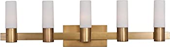 yÁzyAiEgpzMaxim Lighting 22415SWNAB Five Light Vanity%J}% Natural Aged Brass by Maxim Lighting