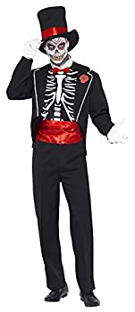 【中古】【輸入品・未使用】死者の日 スカル花婿 大人用 L