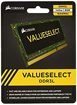 【中古】【輸入品・未使用】CORSAIR DDR3 SO-DIMM メモリモジュール Value Select Series 8GB×1枚キット CMSO8GX3M1C1600C11