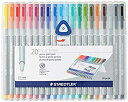 【中古】【輸入品・未使用】(20%カンマ% 1 Pack) - Staedtler Triplus Fineliner Pens