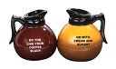【中古】【輸入品・未使用】Salt & Pepper Shakers Set - COFFEE POTS New Ceramic Kitchen Gifts 9...