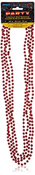 【中古】【輸入品・未使用】[ユニーク]Unique Red Bead Necklaces%カンマ% 4 Count 95103 [並行輸入品]
