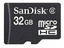 【中古】【輸入品・未使用】Sandisk 32GB MicroSDHC Memory Card%カンマ% Class 4 (Retail Package) by...