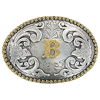 ޡåȥץ饹㤨֡šۡ͢ʡ̤ѡM&F Western Products 37072-B Womens Oval Berry Edge B-Initial Belt Buckle - Antique Silver & Antique GoldפβǤʤ12,341ߤˤʤޤ