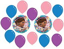 【中古】【輸入品 未使用】14 pc Doc Mc Stuffins Party Balloons Kit: 2 Mylar 6 Pink Latex 6 Purple Latex by N/A 並行輸入品