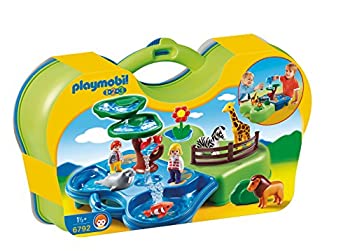 【中古】【輸入品・未使用】PLAYMOBIL Take Along Zoo & Aquarium Building Kit [並行輸入品]