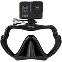 【中古】【輸入品・未使用】Frameless GoPro Hero 3+ 互換スキューバ マスク 黒 並行輸入