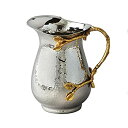 【中古】【輸入品・未使用】Elegance Golden Vine Stainless Steel Pitcher%カンマ% Silver/Gold by El...