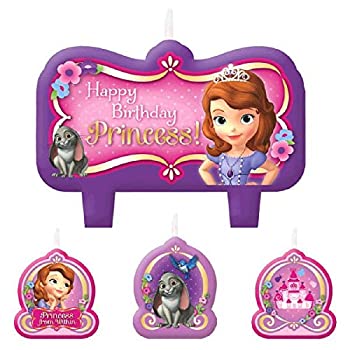 【中古】【輸入品・未使用】ちいさなプリンセス　ソフィア　バースデーケーキ　キャンドルろうそくセット　　Sofia the First Mini Candles (4) Cake Decor Disney Birthday