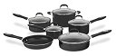 【中古】【輸入品・未使用】(Black) - Cuisinart 55-11 Advantage Non-Stick 11-Piece Cookware Set - Black