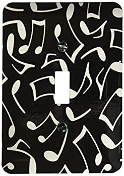 【中古】【輸入品・未使用】3drose LSP 165904?_ 1音楽ノートパターンブラックandホワイトライトスイッ..