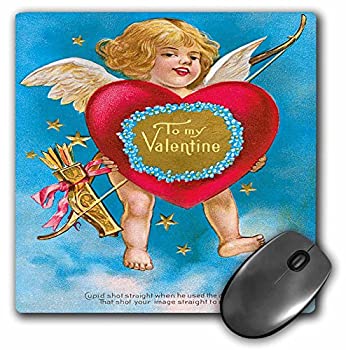 【中古】【輸入品・未使用】3drose LLC 8?x 8?x 0.25インチマウスパッド、キューピッドBigレッドのハー..