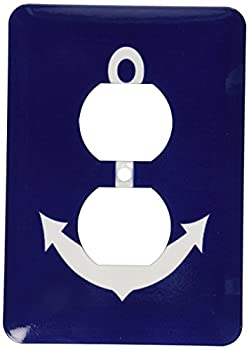 【中古】【輸入品・未使用】3drose LSP _ 165798?_ 6?Navyブルーandホワイトマリンアンカーデザインラ..