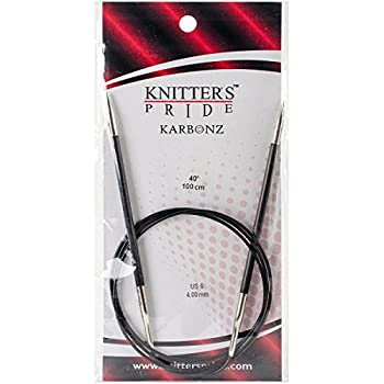 【中古】【輸入品・未使用】Knitter's Pride 6/4mm Karbonz 固定円形ニードル 40インチ