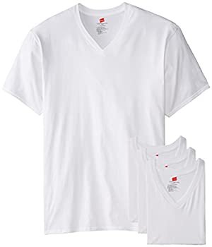 【中古】【輸入品・未使用】(ヘインズ) Hanes メンズ VネックTシャツ 3枚組 トールサイズ カラー: ホワイト