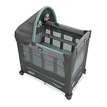 【中古】【輸入品・未使用】Graco グレコ 成長に合わせて使える ポータブルベビーベッド (グリーン) [..