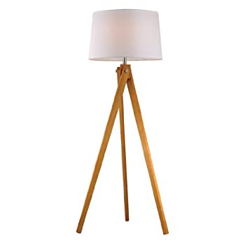 【中古】【輸入品・未使用】Dimond Lighting D2469 Wooden Tripod Floor Lamp%カンマ% Natural Wood Tone by Dimond Lighting [並行輸入品]