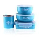 【中古】【輸入品・未使用】Thinkbaby%カンマ% The Complete BPA-Free Feeding Set%カンマ% Light Blue%カンマ% 1 Set [並行輸入品]