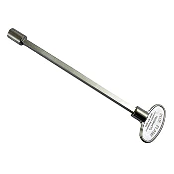 šۡ͢ʡ̤ѡCanterbury Enterprises 70010SN Nky.8.06 Tee Handle Valve Key for Fireplace Log Lighter%% 5/16-Inch x 8-Inch%% Satin Nickel Finish