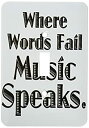【中古】【輸入品・未使用】3drose LSP _ 171895?_ 1?Where Words Fail Music Speaksライトスイッチカバー