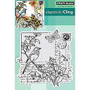 【中古】【輸入品・未使用】Penny Black Cling Rubber Stamp 5%ダブルクォーテ%X7.5%ダブルクォーテ% Sheet-Garden Letter (並行輸入品)
