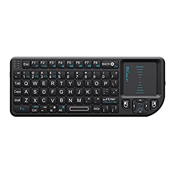 【中古】【輸入品・未使用】並行輸入 Rii ミニ Wireless Keyboard with マウスパット - Block