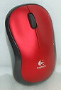 【中古】【輸入品・未使用】Logitech ワイヤレスマウス レッド/ブラック M185